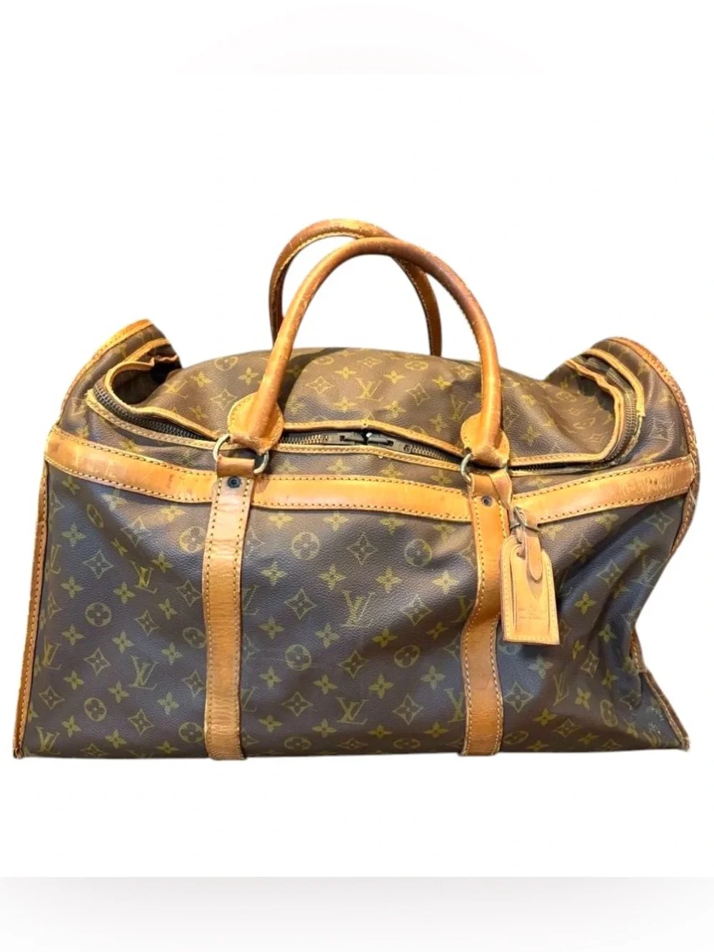 Louis Vuitton Sac Chasseur 55 LV Monogram Canvas Vintage Travel Bag Luggage Tote - Picture 8 of 13
